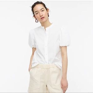 NEW Classic-fit short puff-sleeve shirt